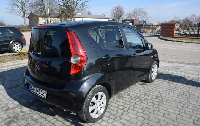 Opel Agila cena 14900 przebieg: 75700, rok produkcji 2008 z Poddębice małe 277